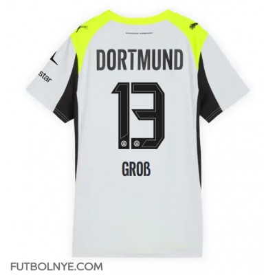 Camiseta Borussia Dortmund Pascal Gross #13 Visitante Equipación para mujer 2025-26 manga corta Camiseta Borussia Dortmund Pascal Gross #13 Visitante Equipación para mujer 2025-26 manga corta
